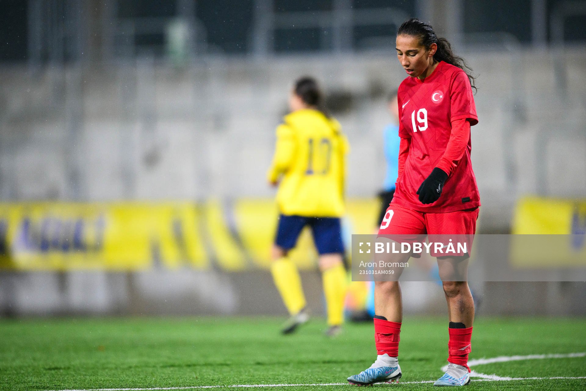 Nihal Sarac of Turkey looks dejected