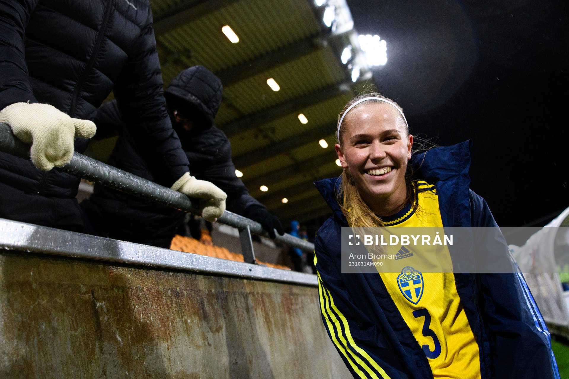 Ida Garmfors of Sweden celebrates