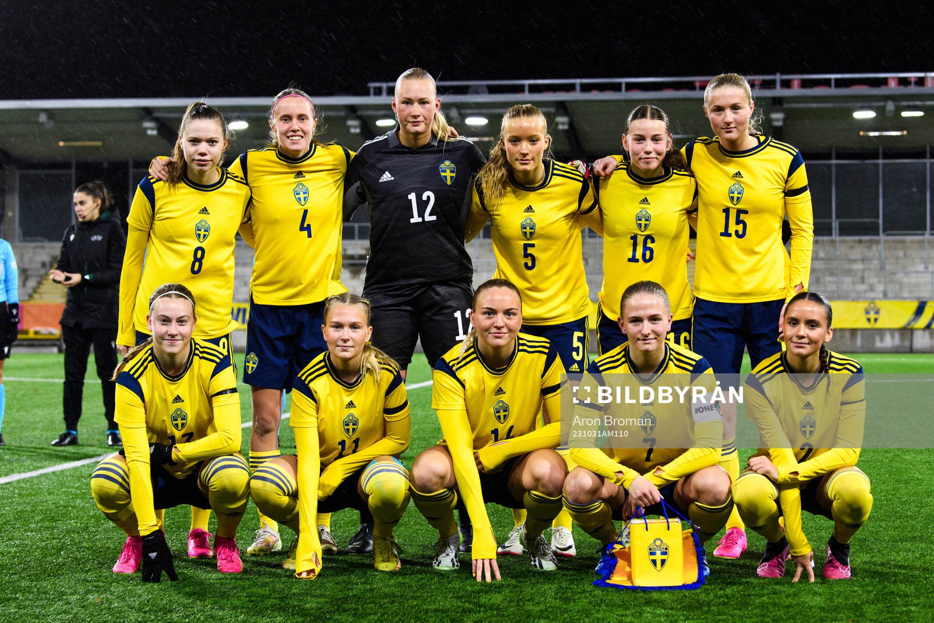 The starting eleven of Sweden