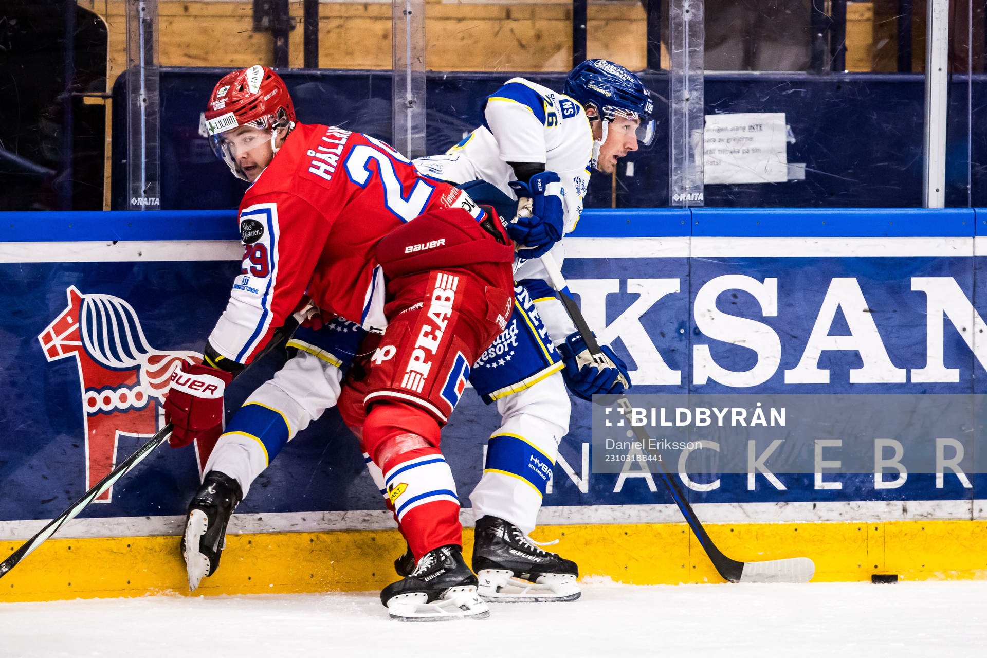 Timrås Filip Hållander och Leksands Patrik Noren