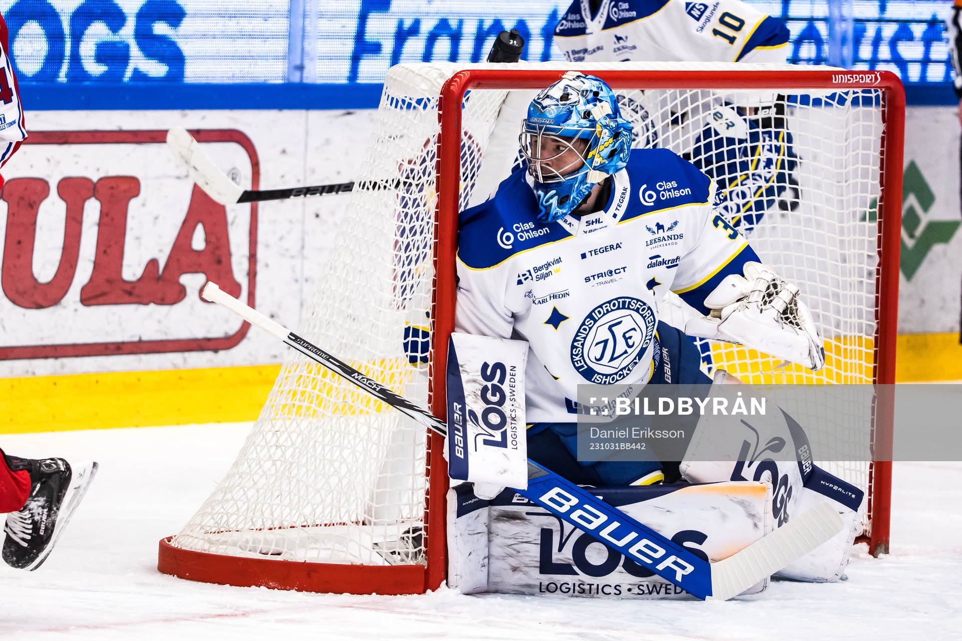 Leksands målvakt Filip Larsson