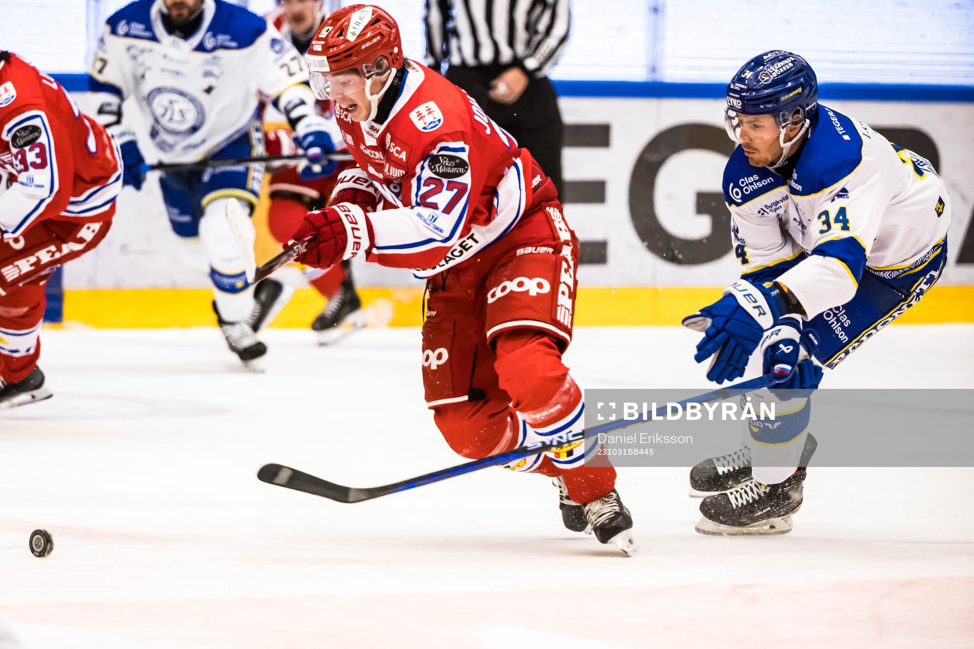 Timrås Oliver Johansson och Leksands Peter Cehlarik