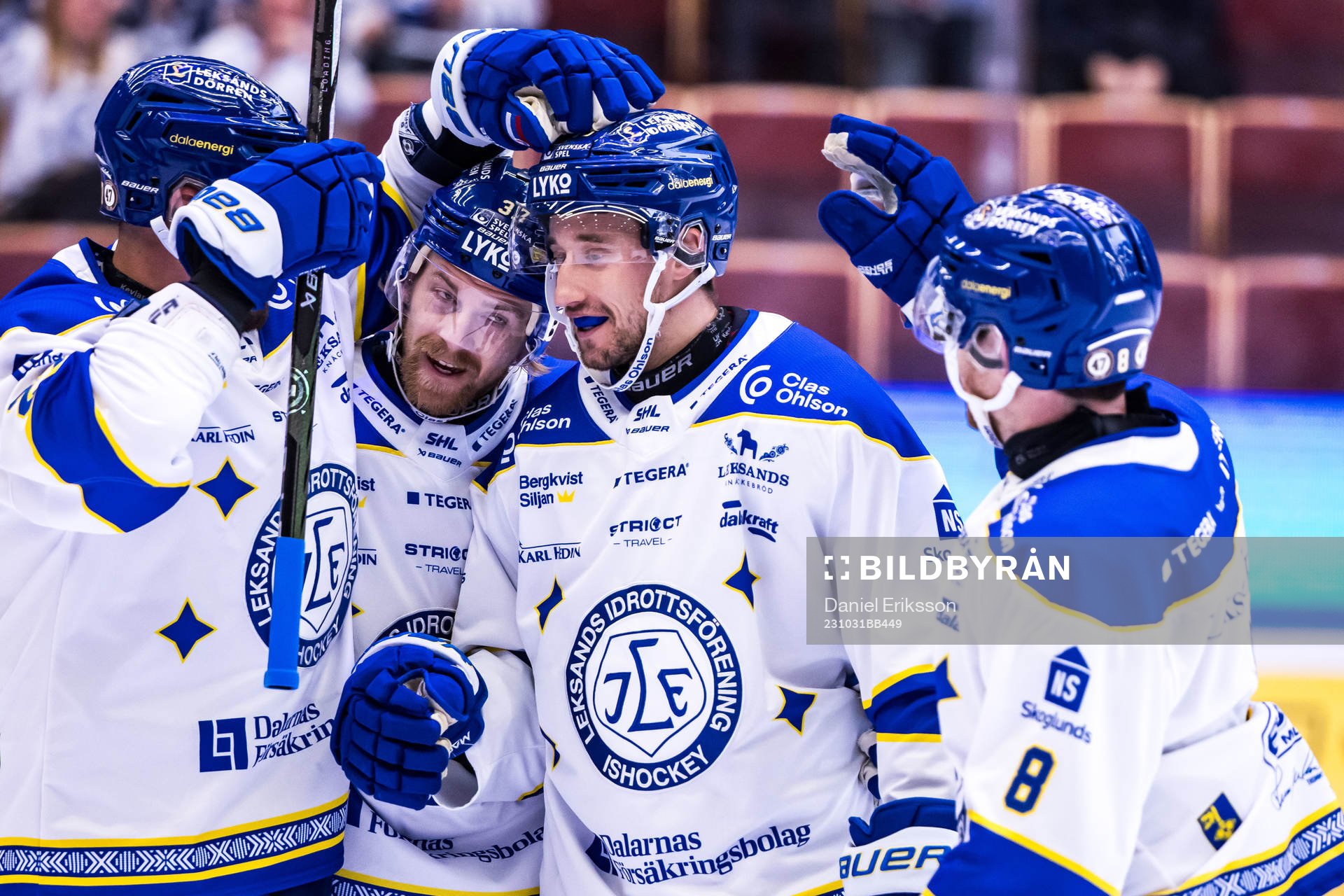 Leksands Max Veronneau jublar