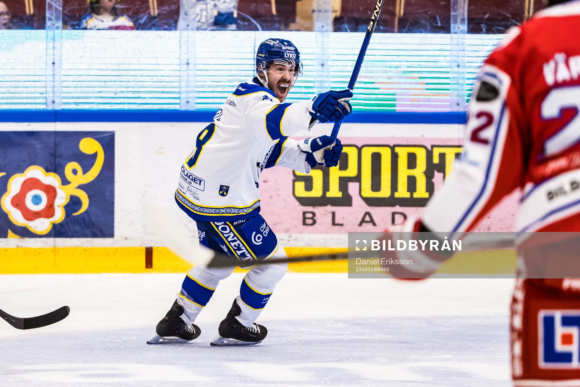 Leksands Matt Caito jublar