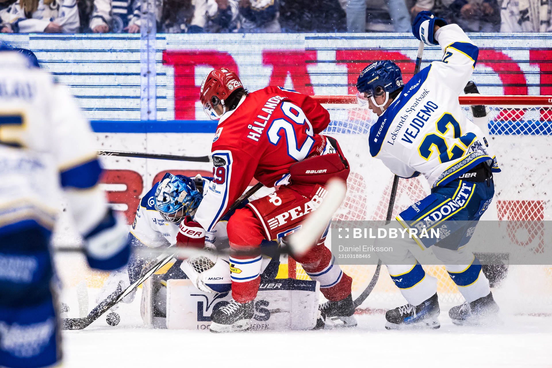 Leksands målvakt Filip Larsson och Timrås Filip