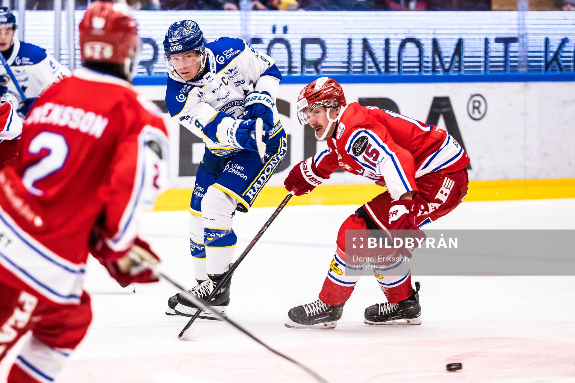 Leksands Patrik Zackrisson och Timrås Panu Mieho