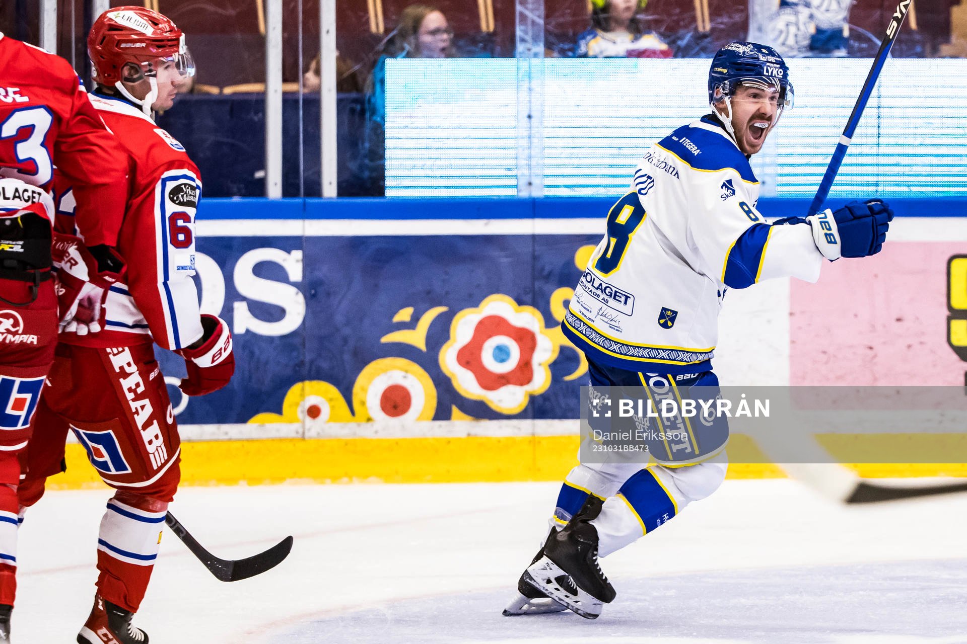 Leksands Matt Caito jublar