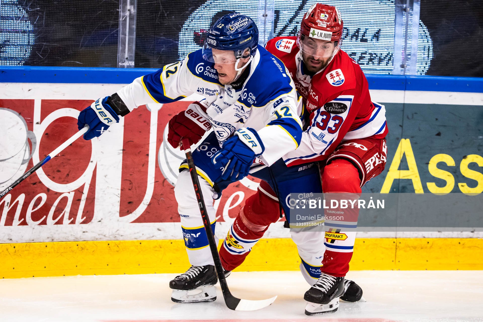 Leksands Kalle Östman och Timrås Albin Lundin