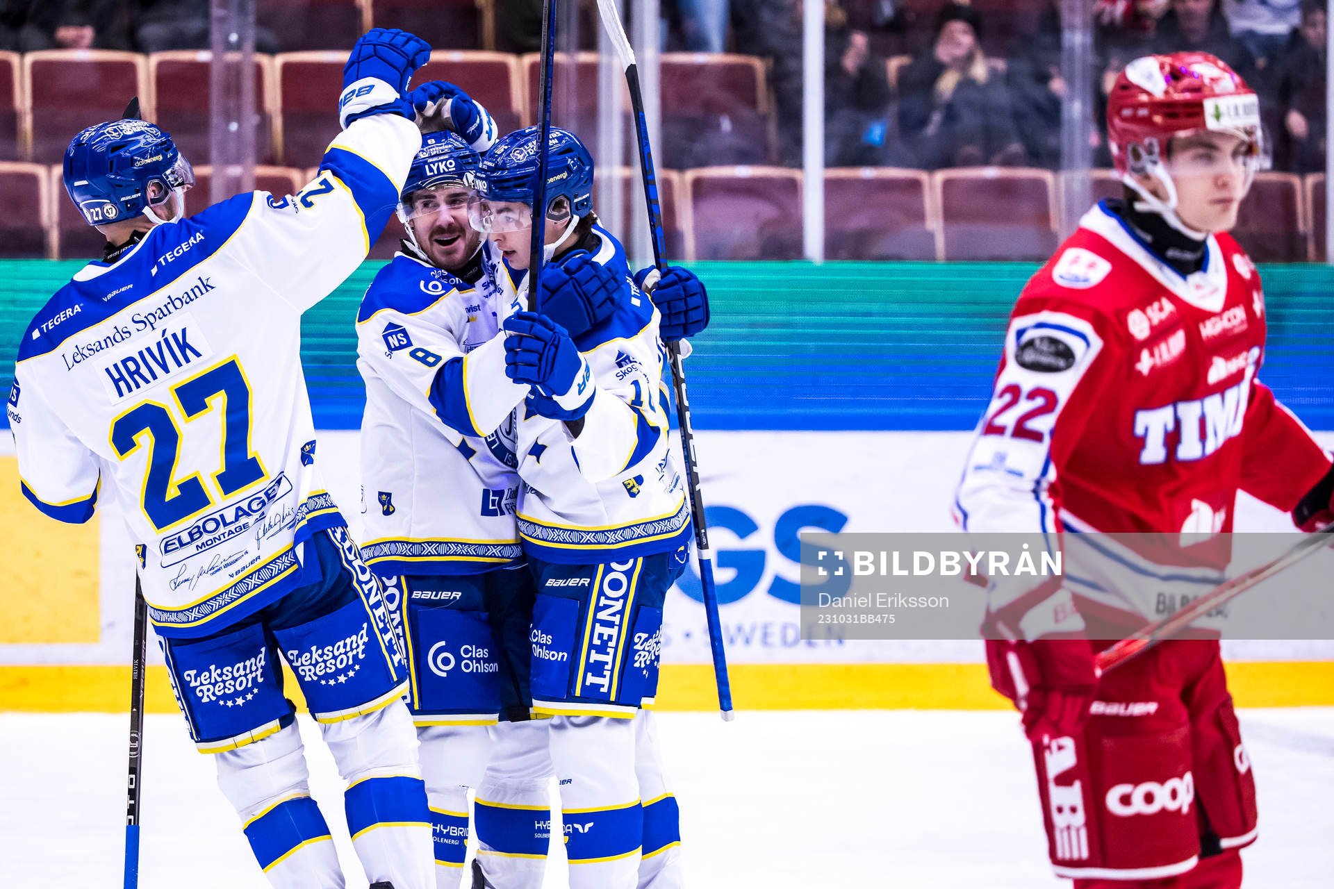 Leksands Matt Caito jublar