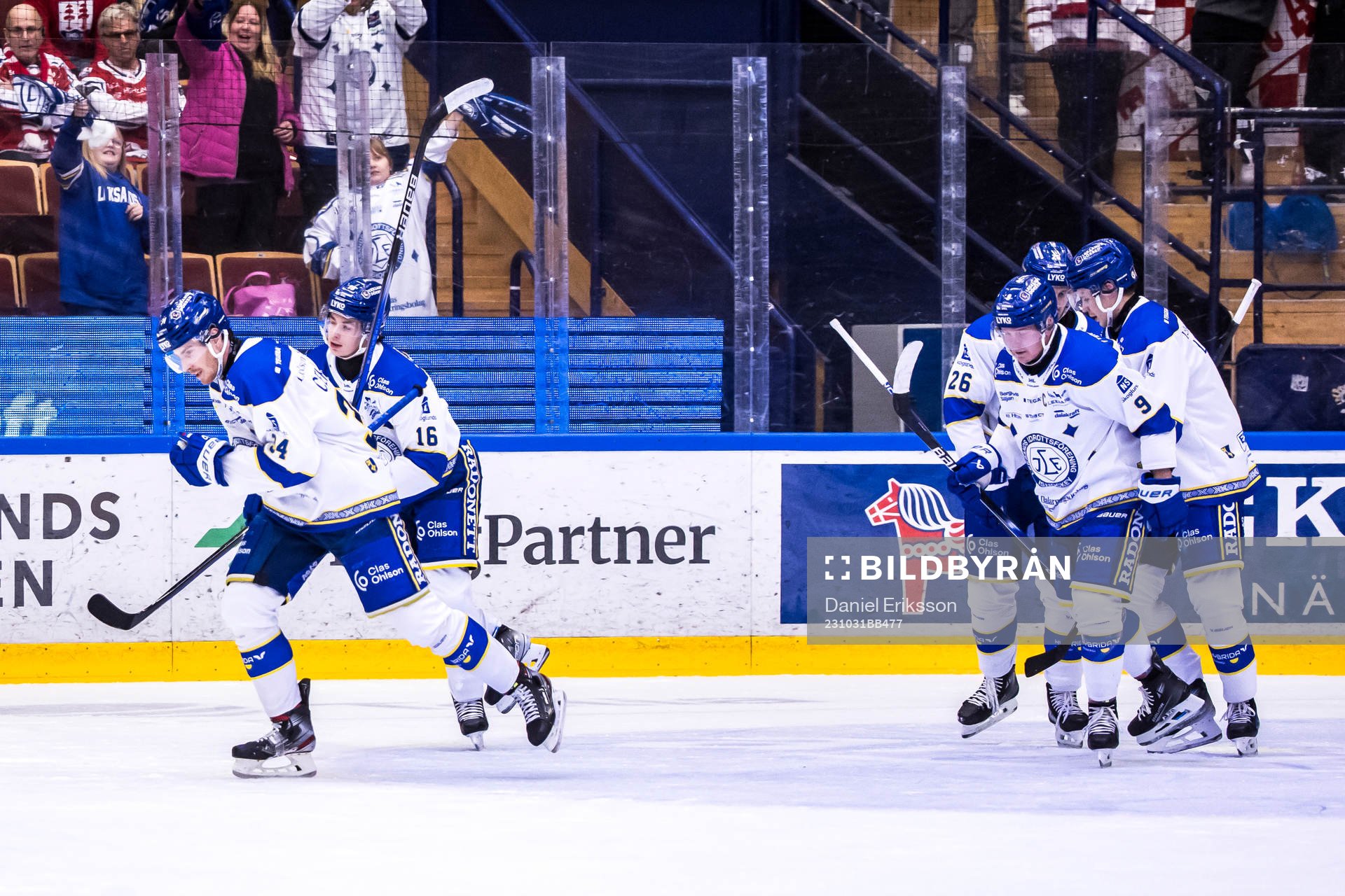 Leksands Peter Cehlarik jublar