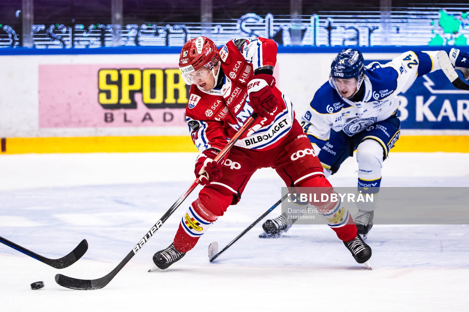 Timrås Jonathan Dahlén och Leksands Arvid Eljas