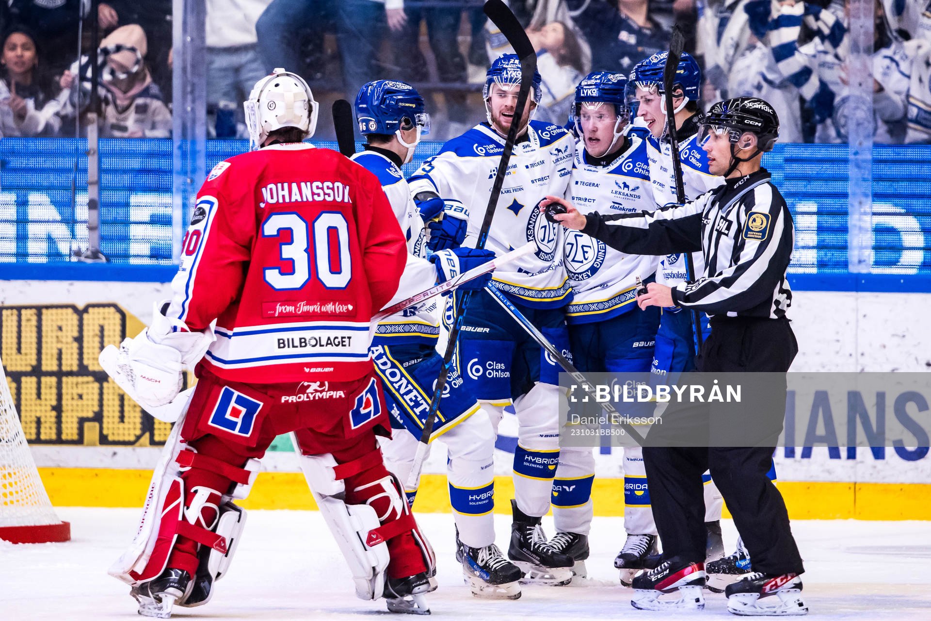 Leksands Matt Caito jublar