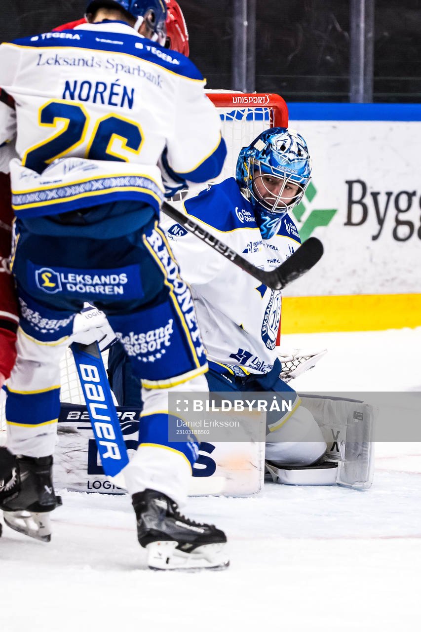 Leksands målvakt Filip Larsson