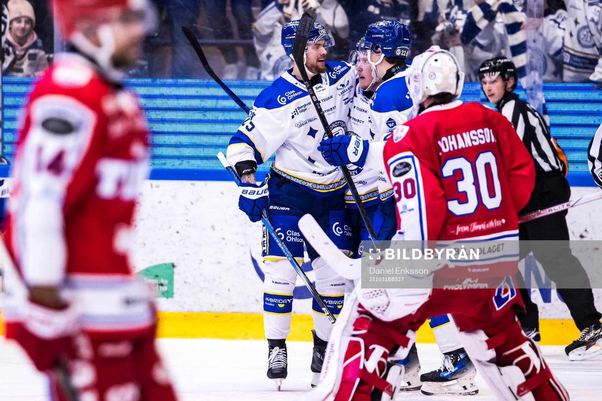 Leksands Kalle Östman jublar