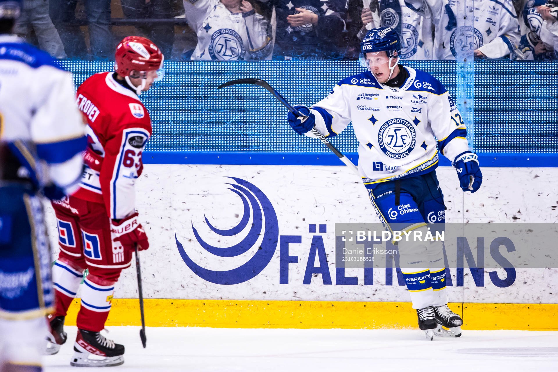 Leksands Kalle Östman jublar