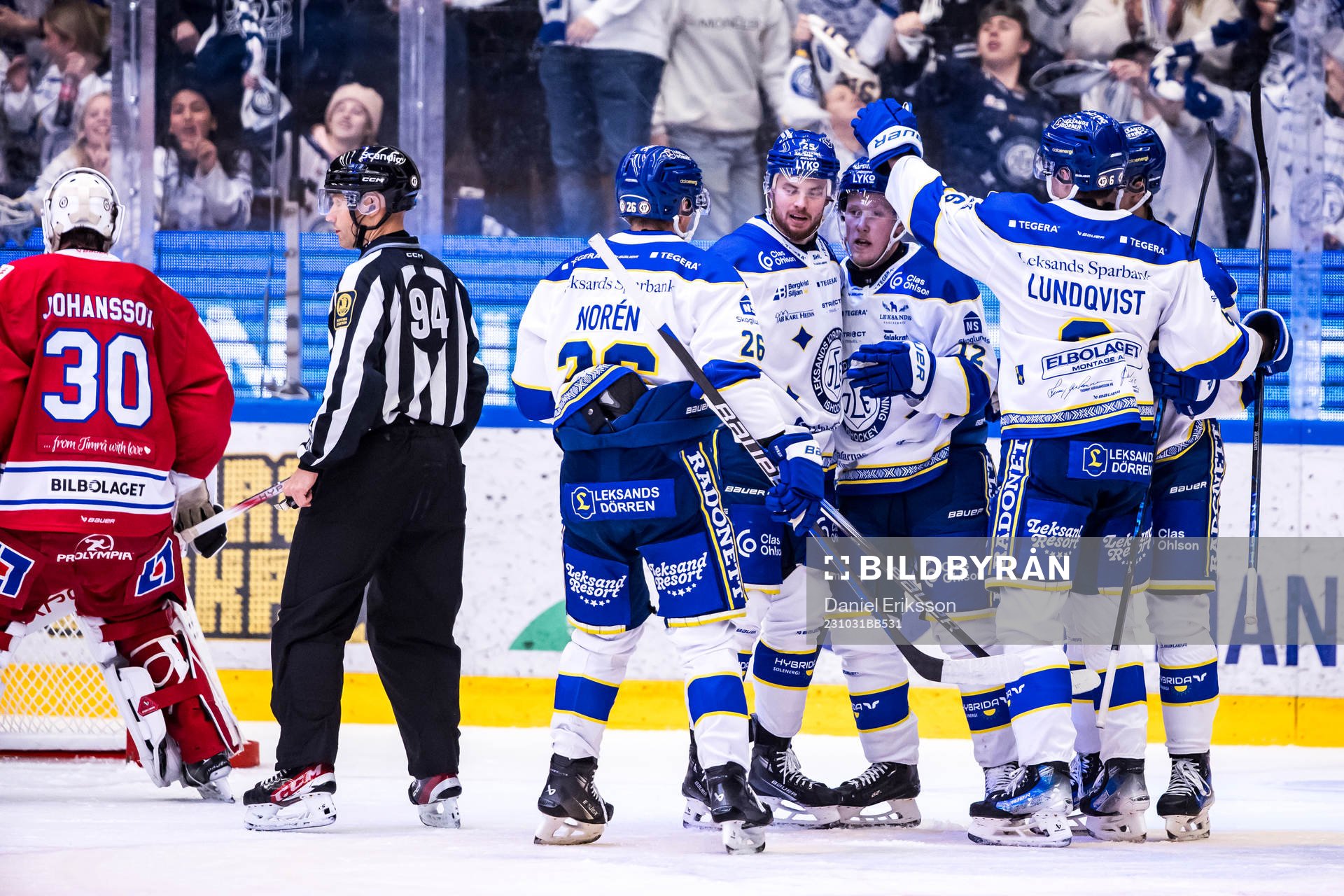 Leksands Kalle Östman jublar