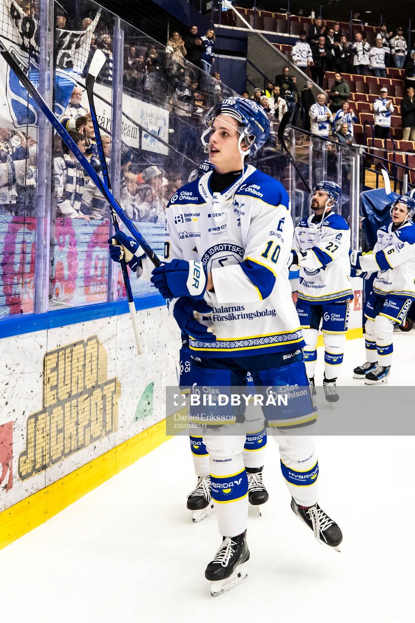 Leksands Anton Johansson jublar
