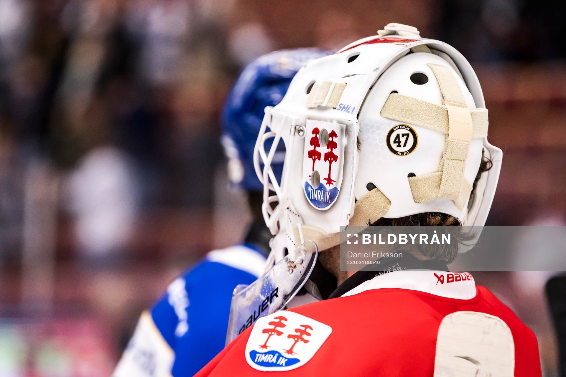 Timrås målvakt Jacob Johansson med hyllning för Adam
