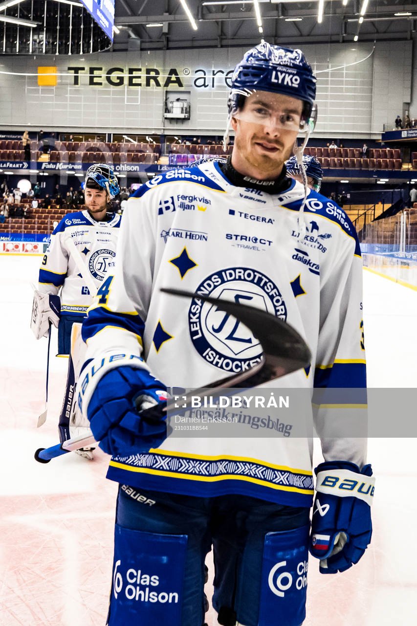 Leksands Peter Cehlarik jublar