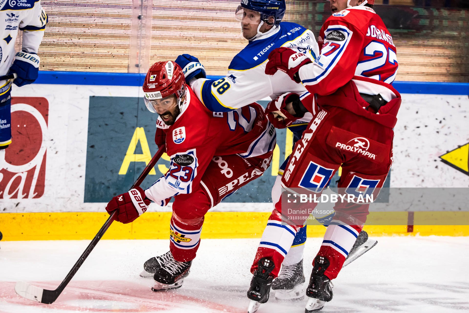 Timrås Jeremy Boyce-Rotevall och Leksands Olle Alsing