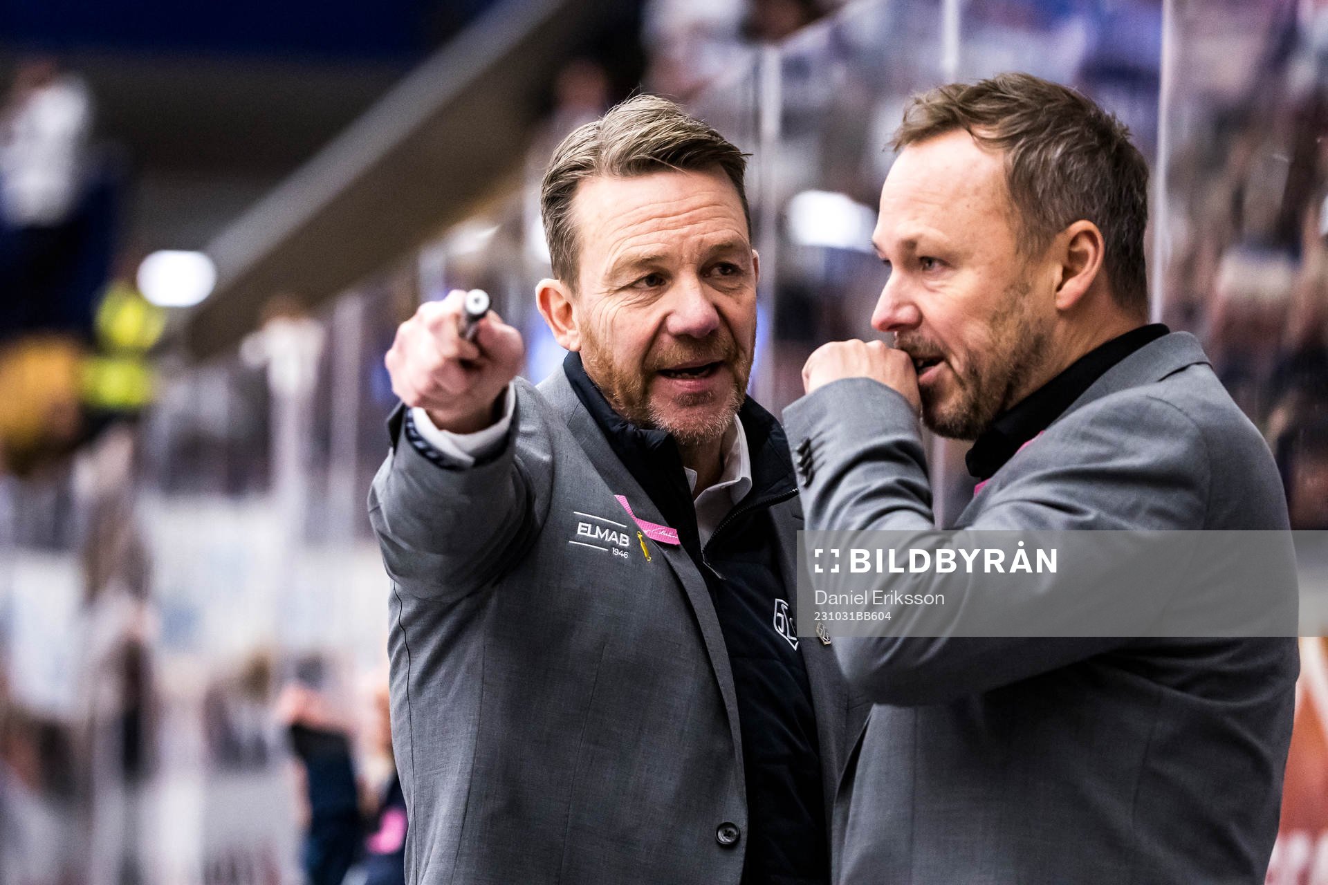 Leksands assisterande tränare Charles Berglund och