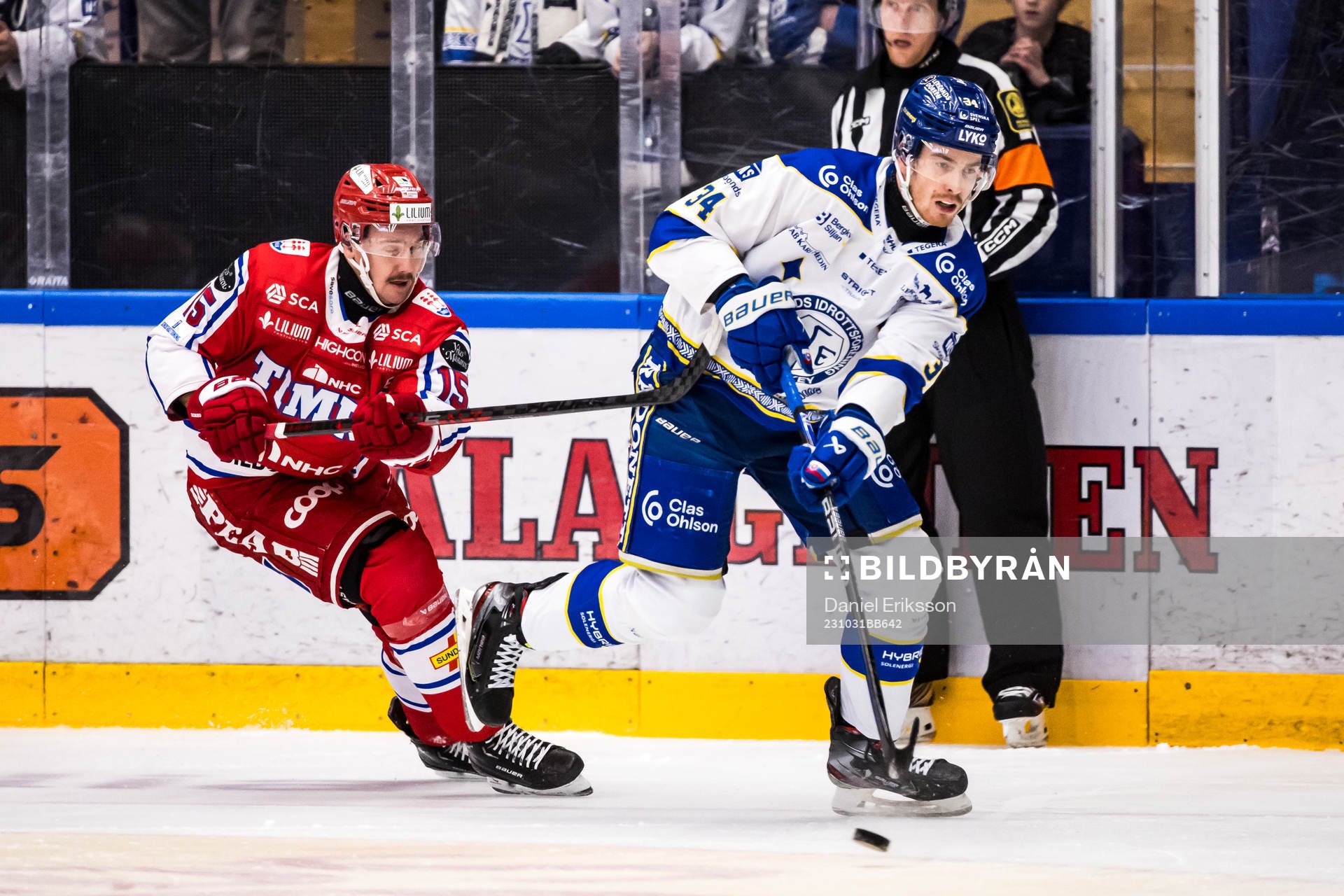 Timrås Panu Mieho och Leksands Peter Cehlarik