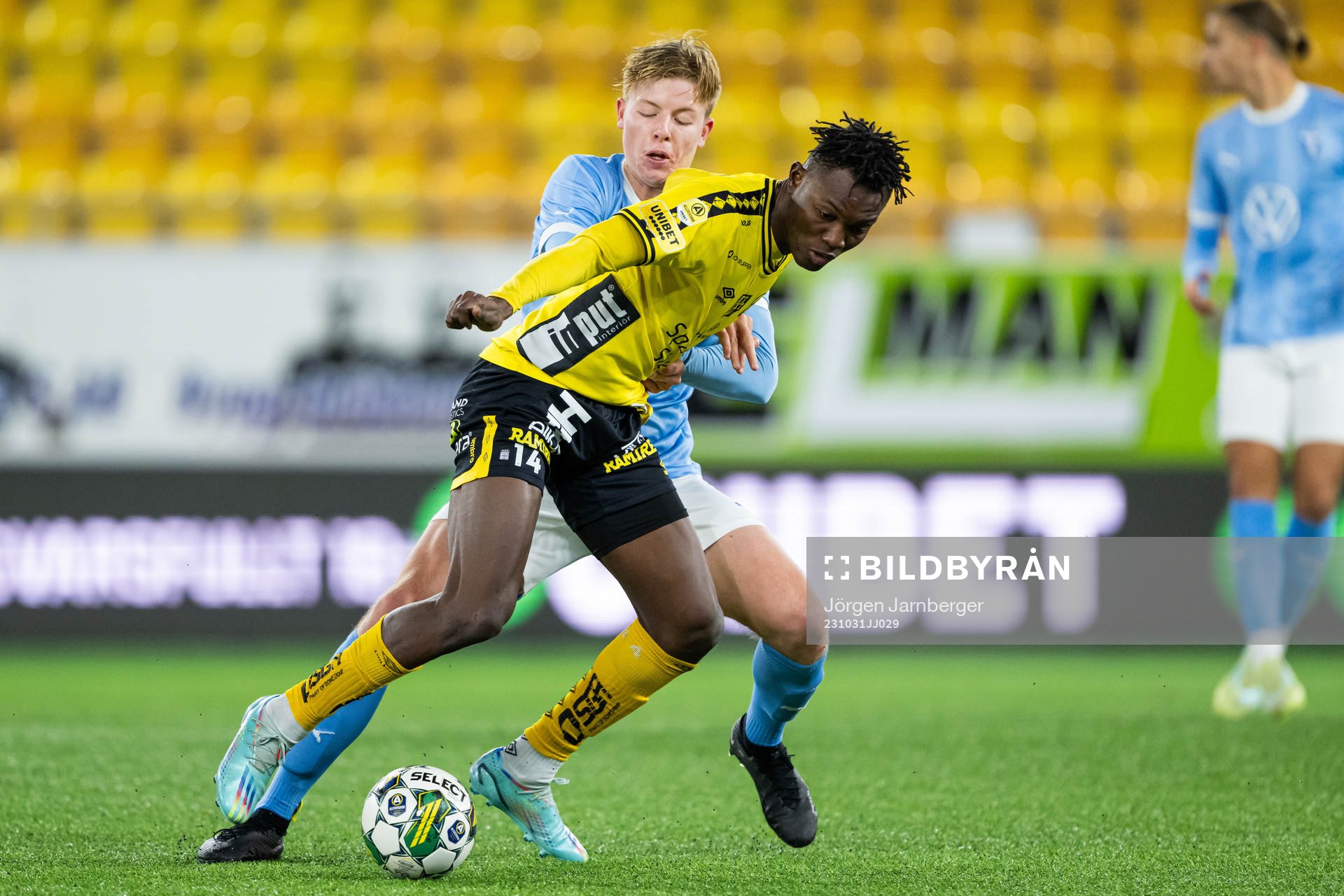 Malmö FFs Nils Zätterström och Elfsborgs Jalal Abdullai