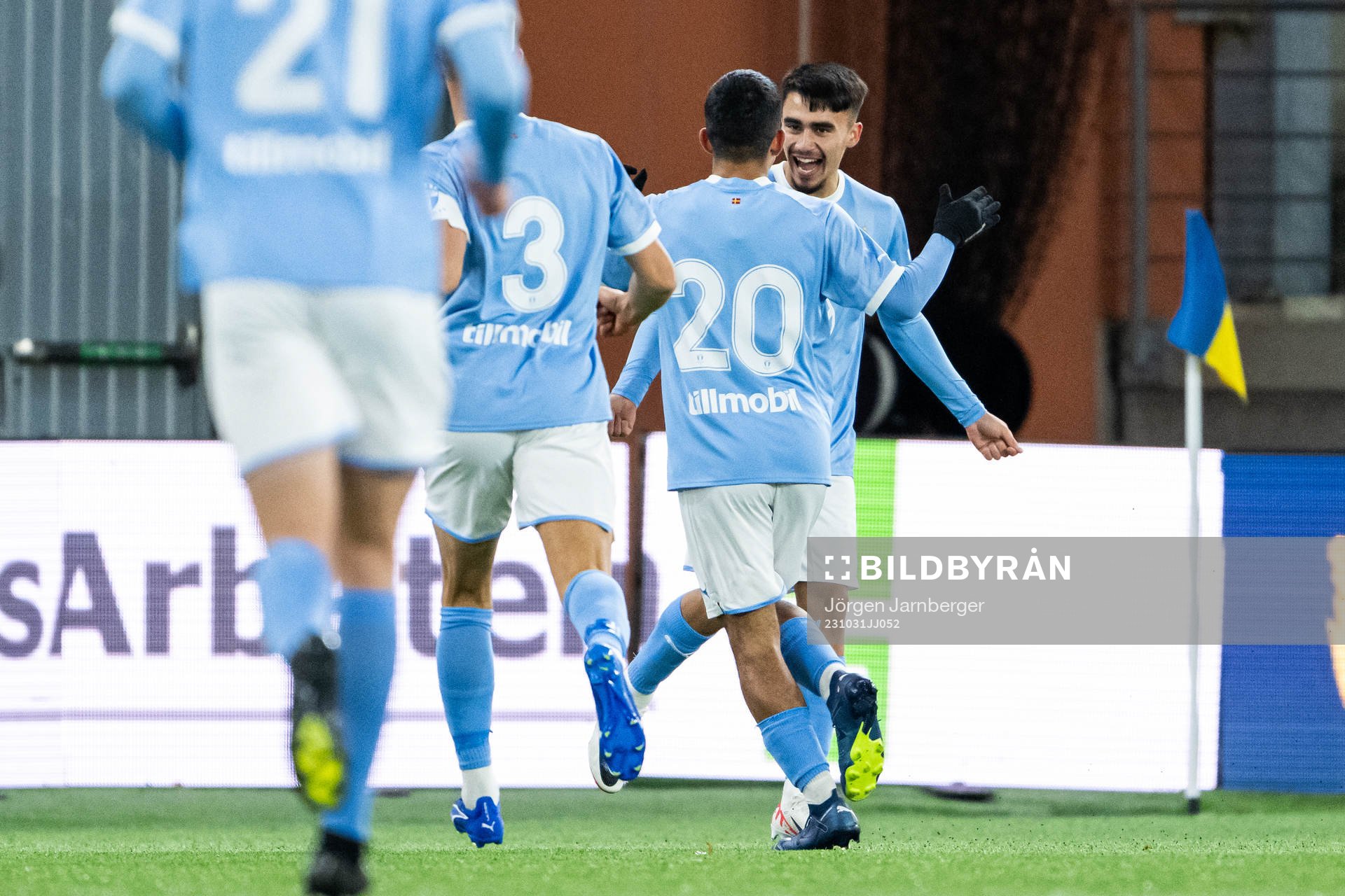 Malmö FFs Alexander Hughes jublar