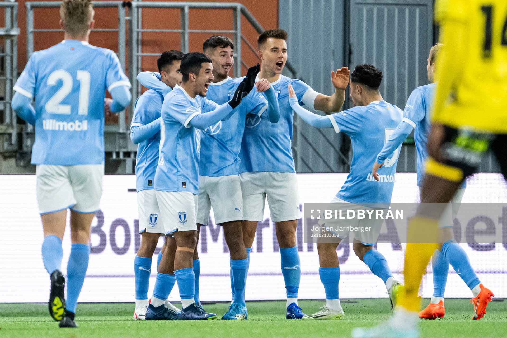 Malmö FFs spelare jublar