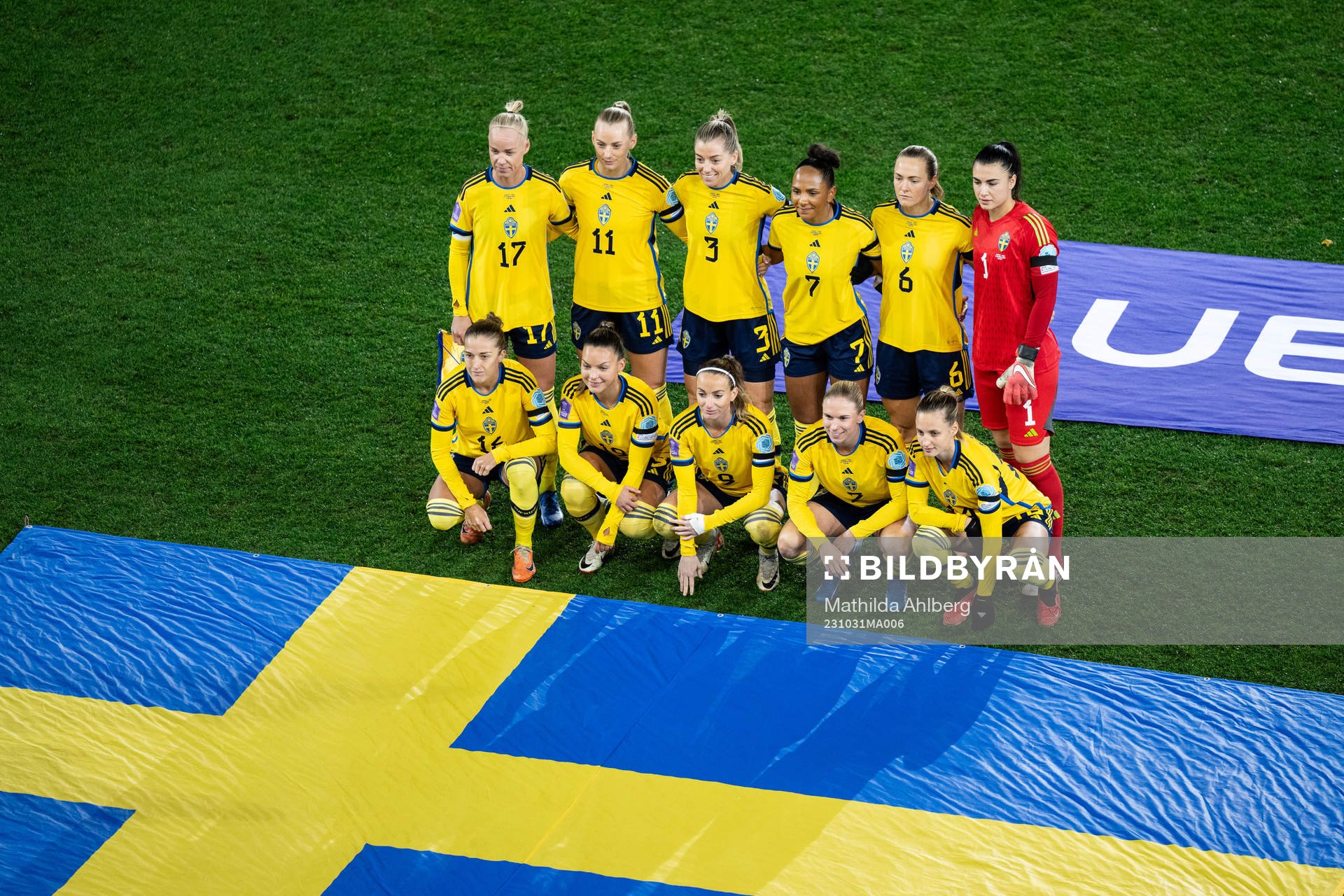 The starting eleven of Sweden