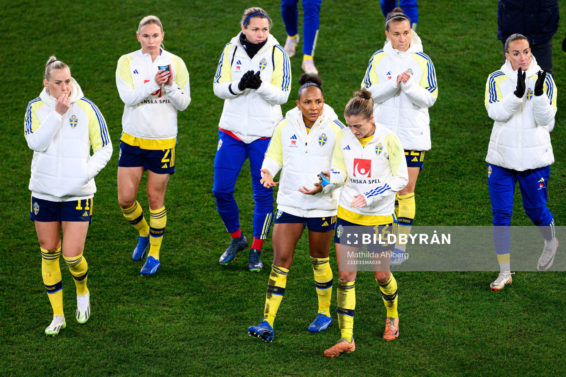 Stina Blackstenius, Jonna Andersson, Madelen Janogy and