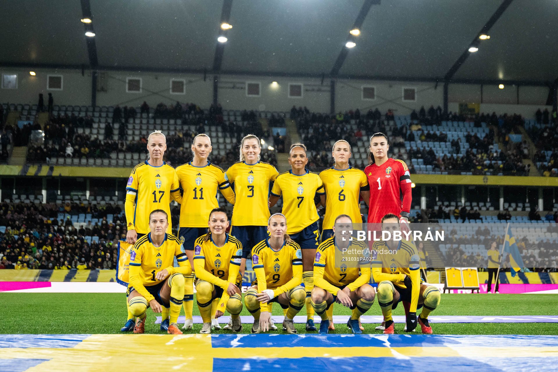 The starting eleven of Sweden