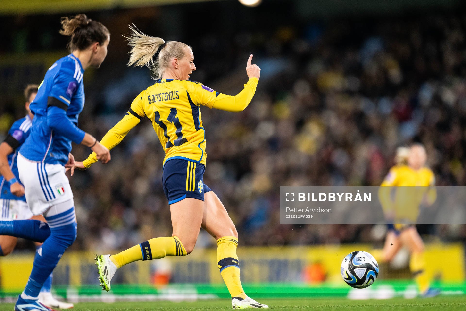Stina Blackstenius of Sweden