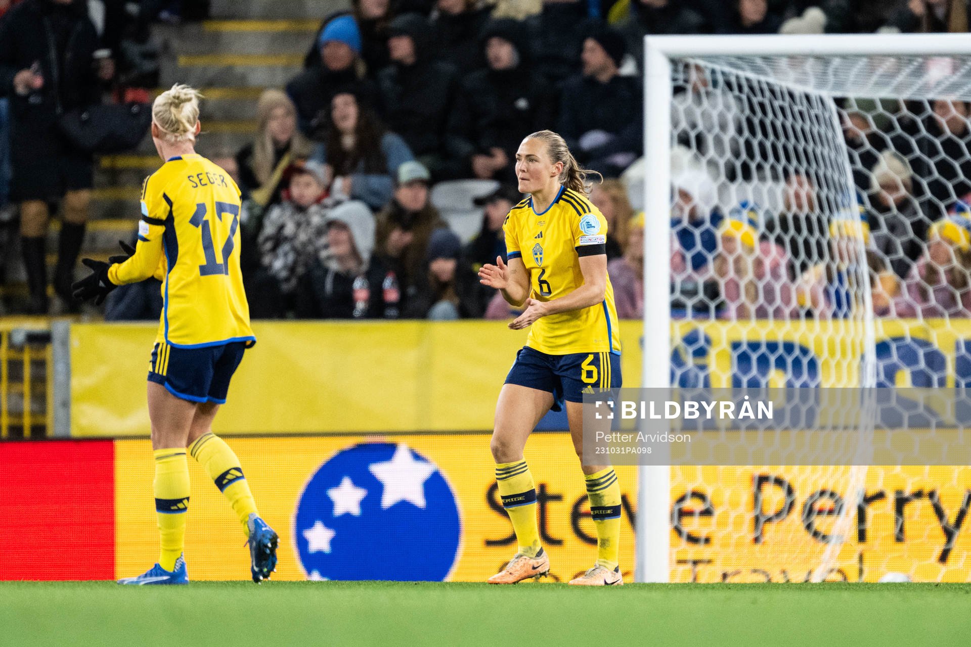 Magdalena Eriksson of Sweden looks dejected