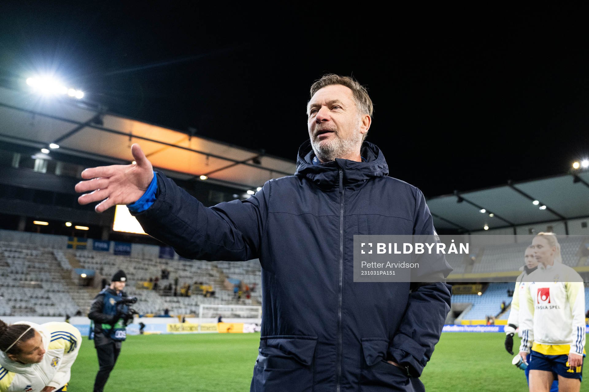 Head coach Peter Gerhardsson of Sweden