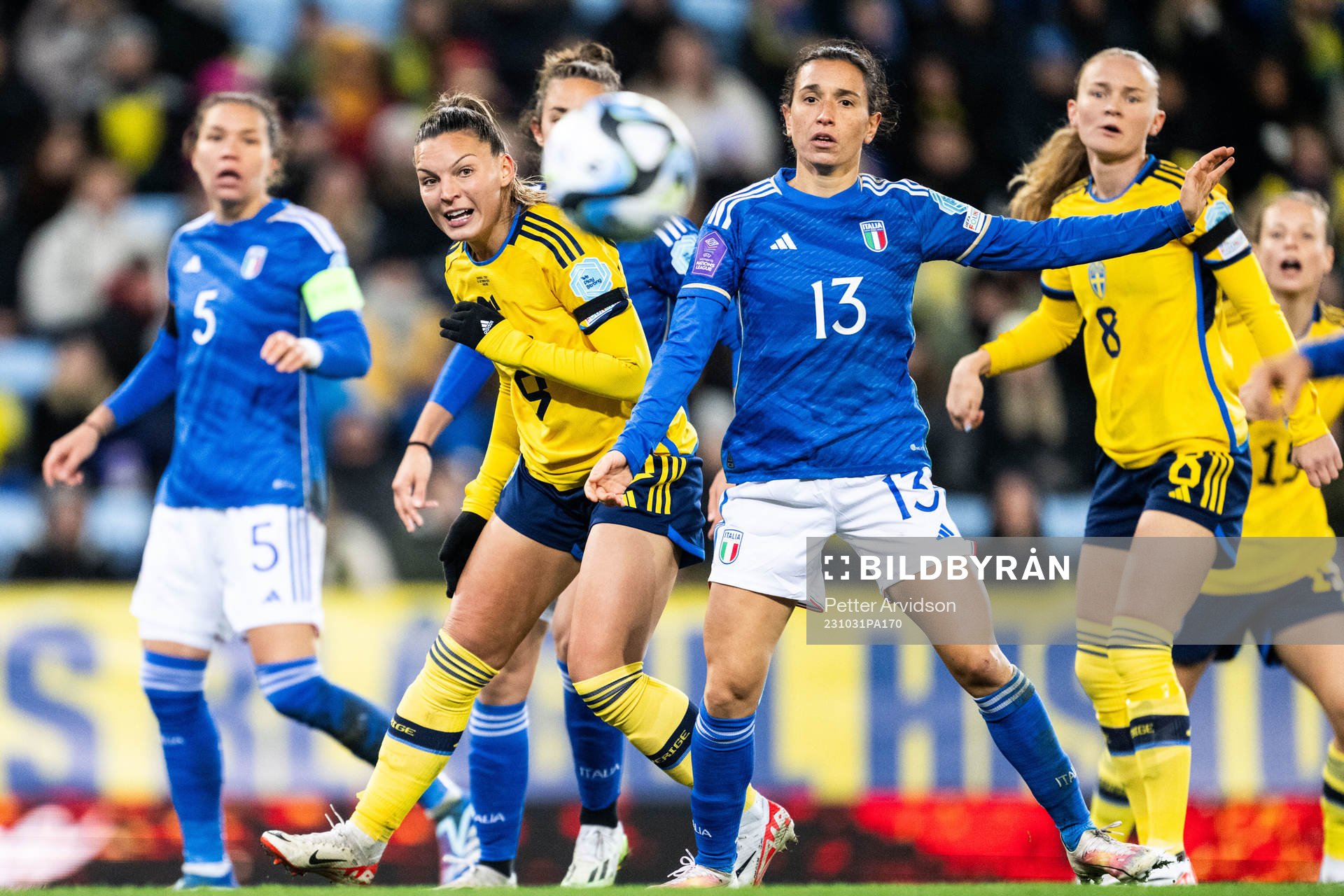 Johanna Rytting Kaneryd of Sweden and Lucia Di Guglielmo of