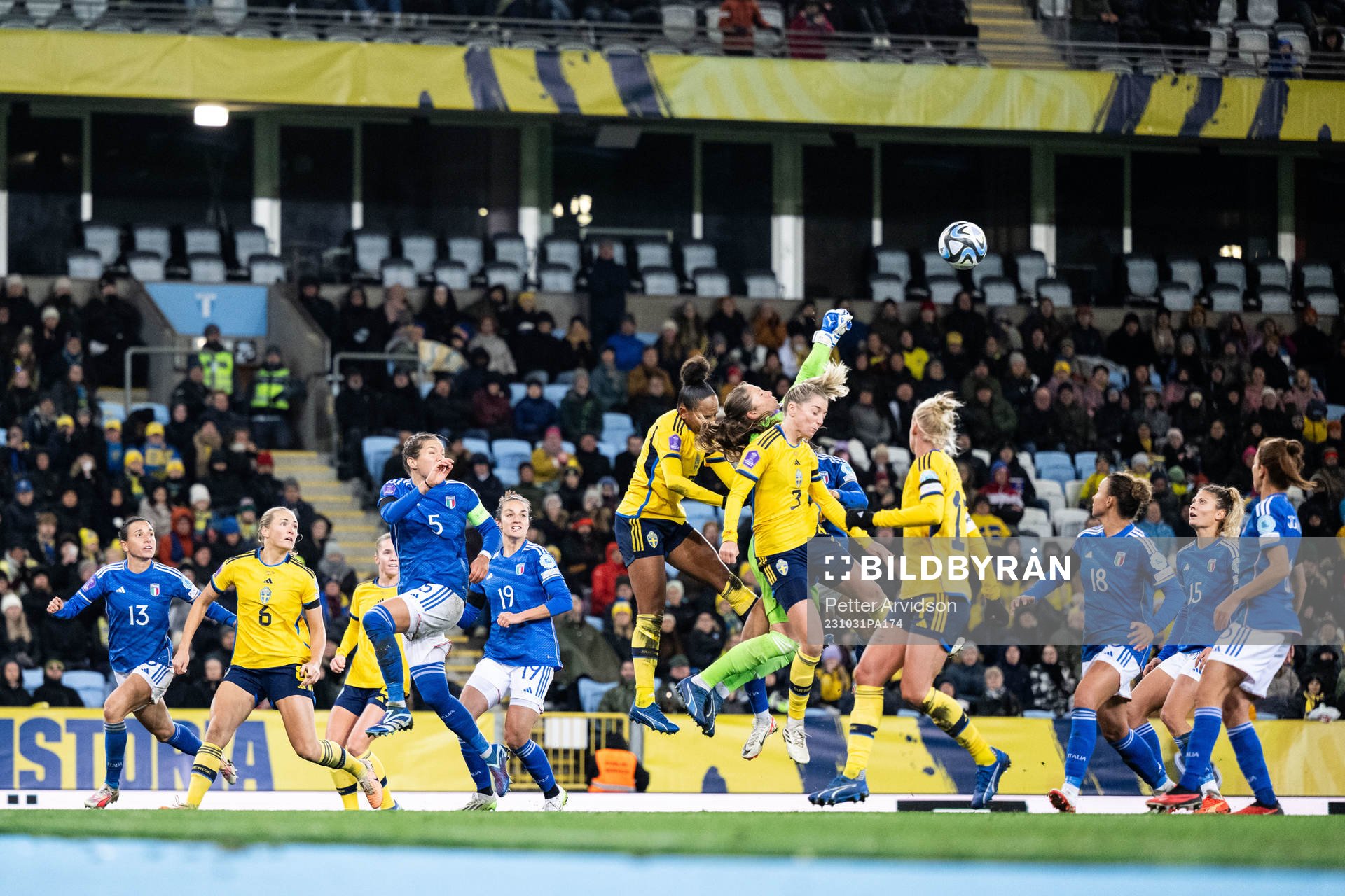 Goalkeeper Laura Giuliani of Italy against Madelen Janogy