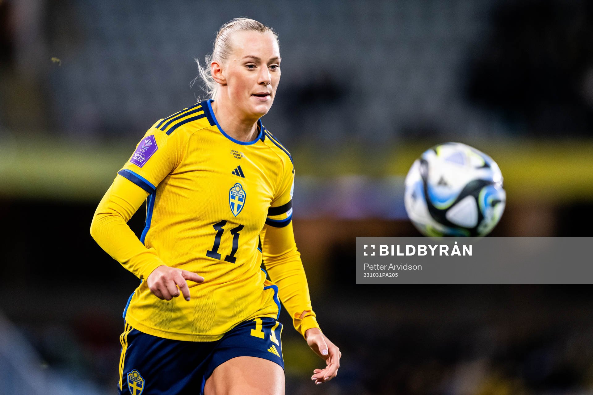 Stina Blackstenius of Sweden