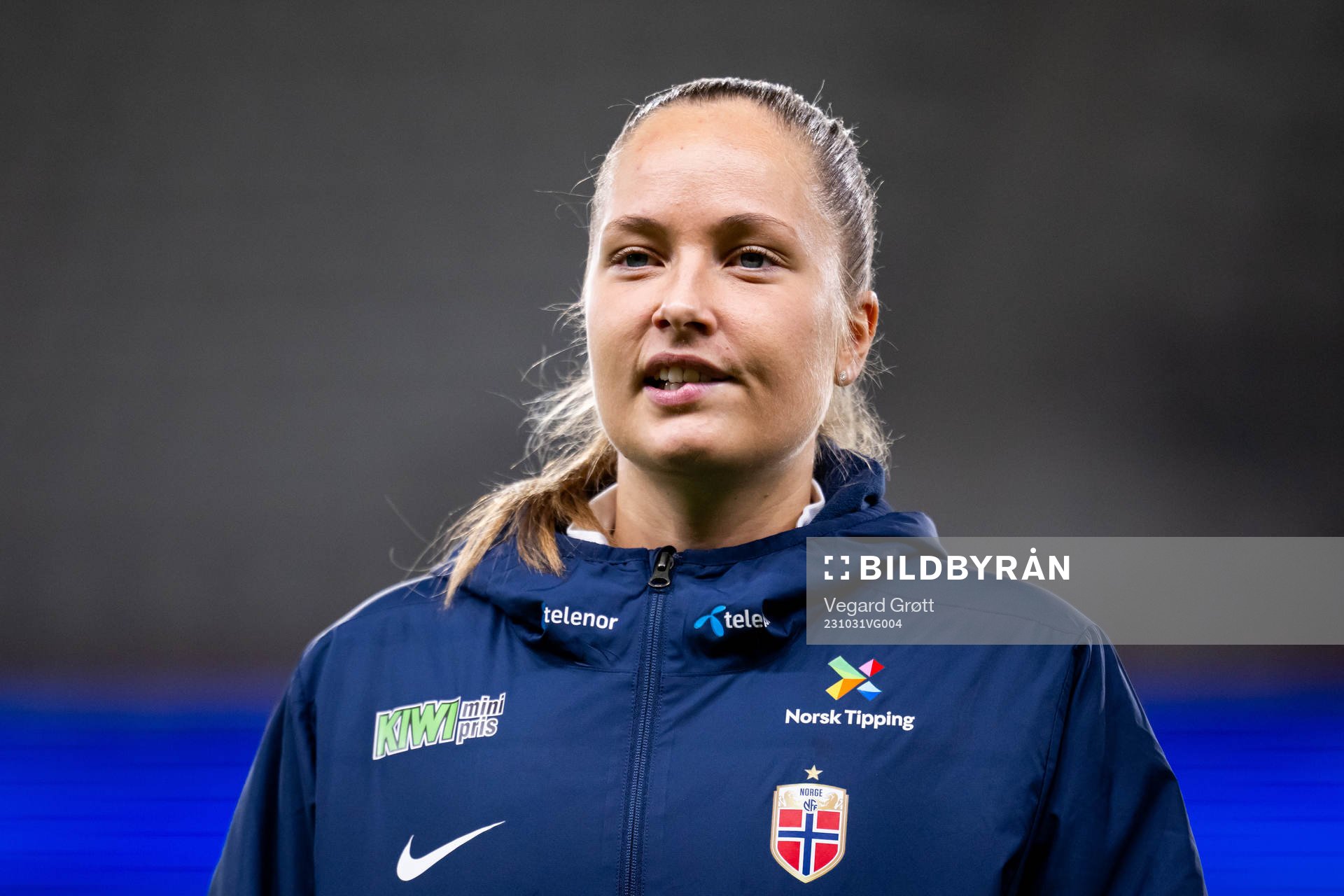 Goalkeeper Aurora Mikalsen of Norway