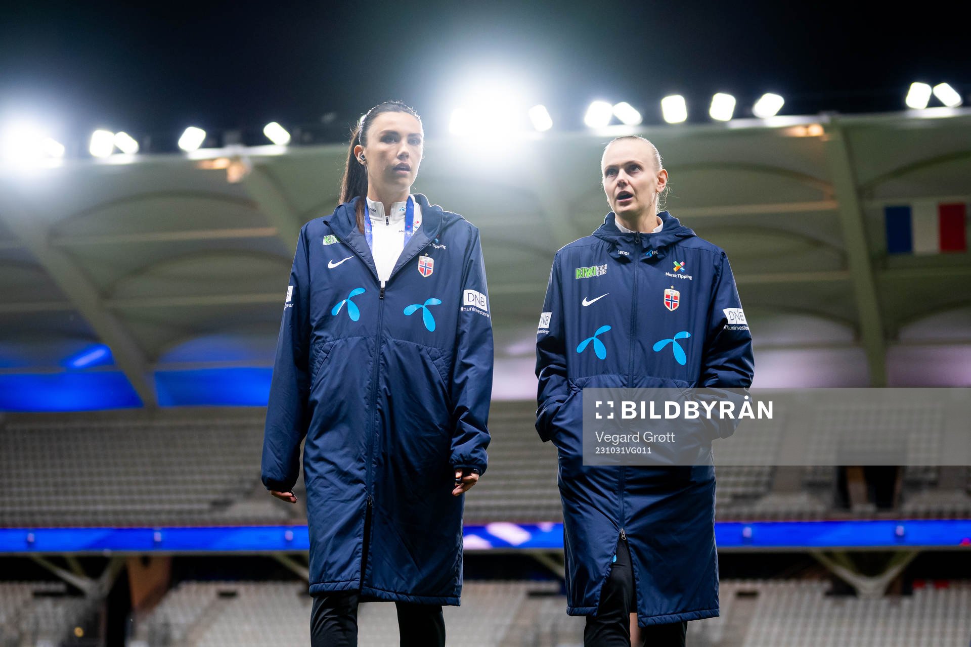 Ingrid Syrstad Engen and Karina Sævik of Norway