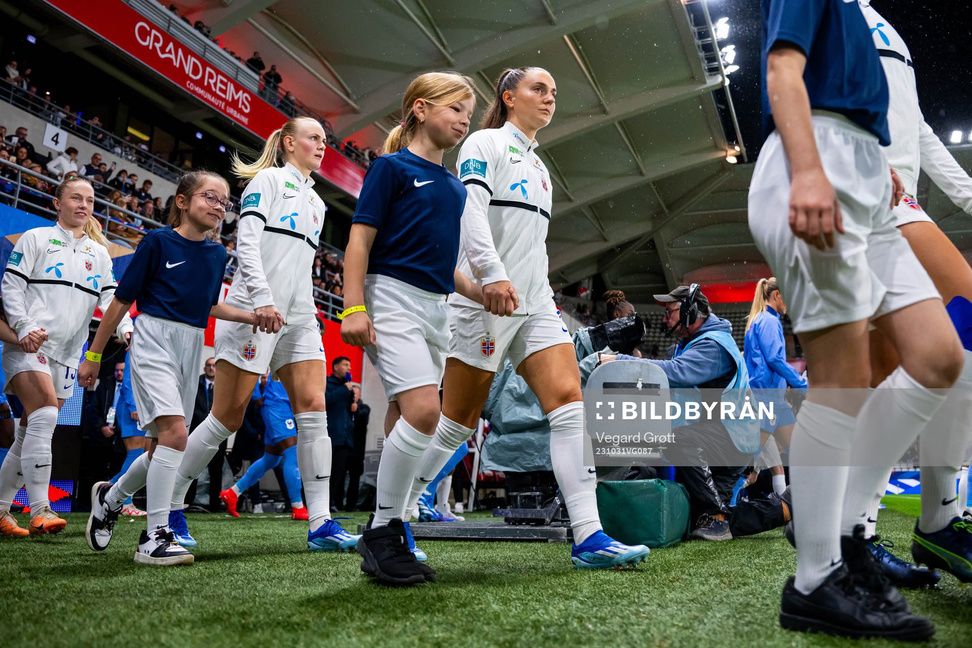 Vilde Bøe Risa of Norway enters the pitch