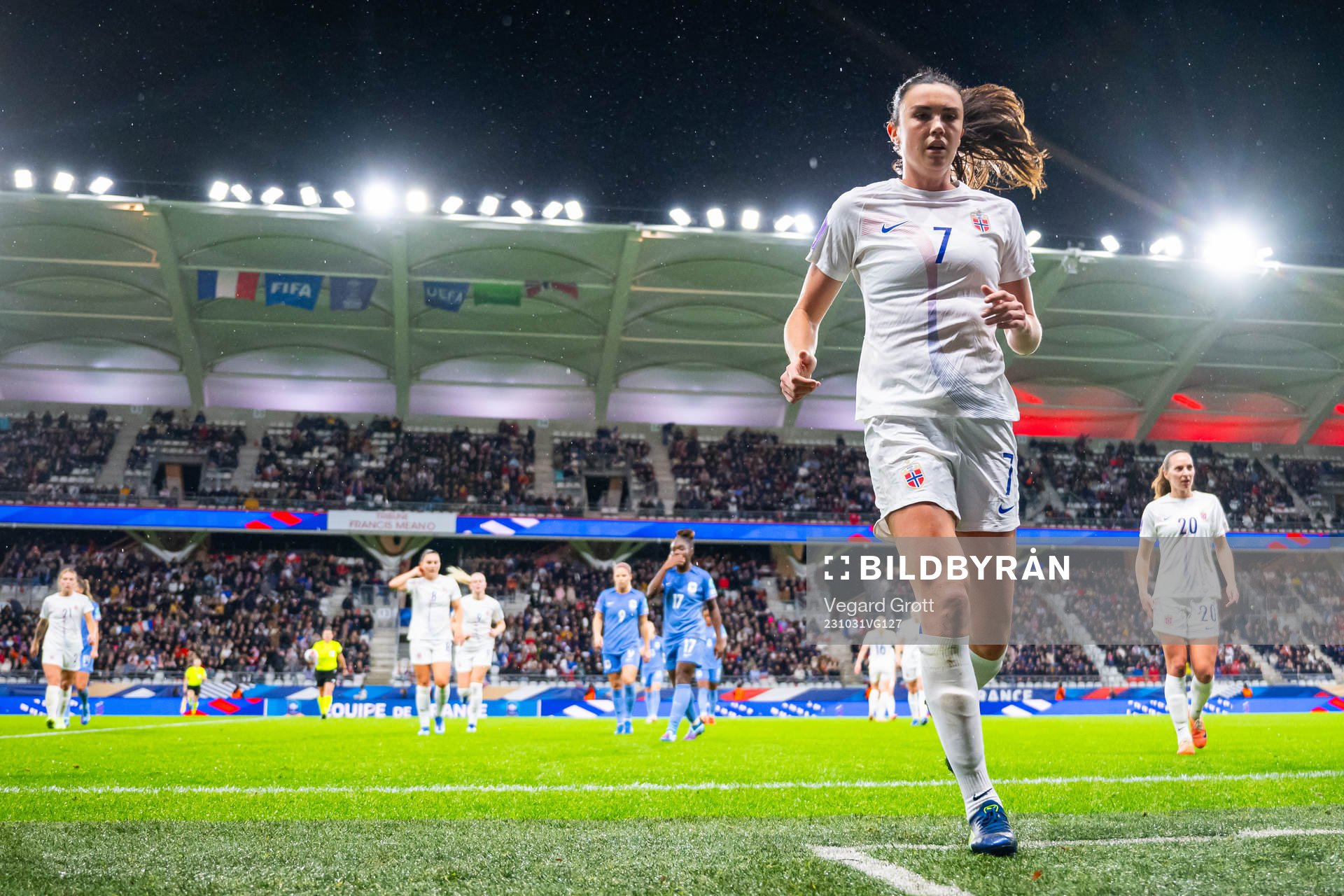 Ingrid Syrstad Engen of Norway at half-time