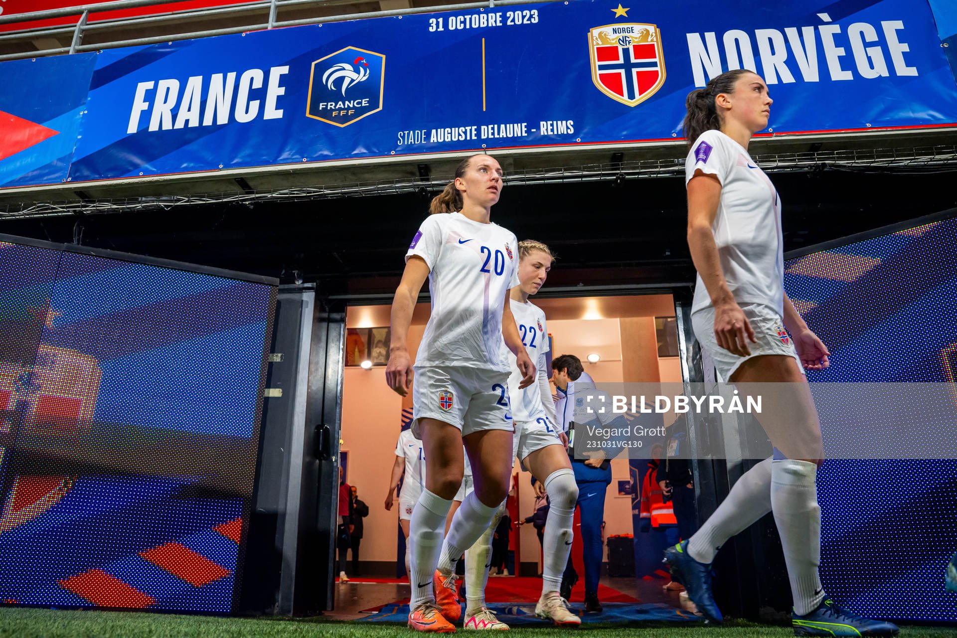 Marit Bratberg Lund of Norway at half-time