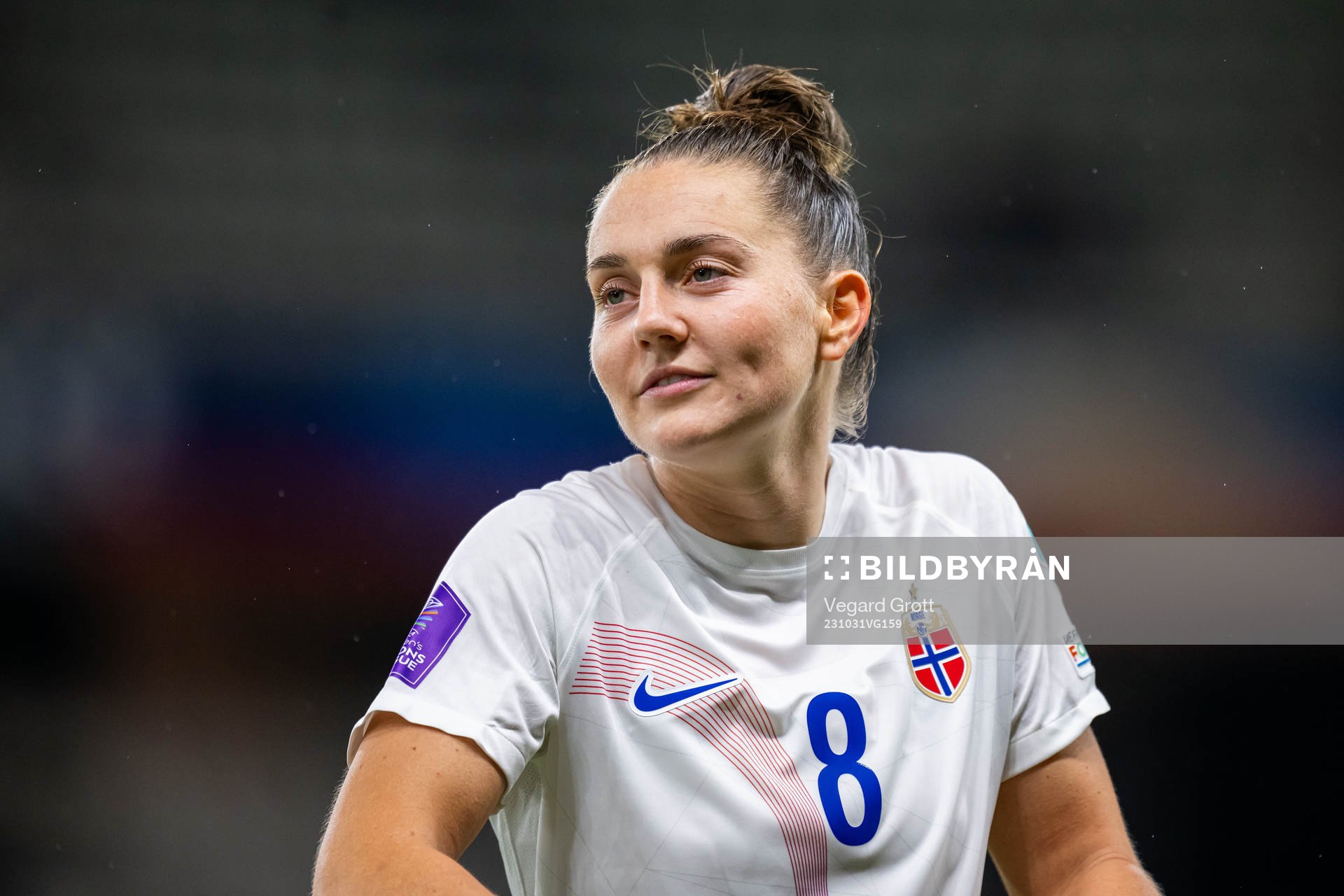 Vilde Bøe Risa of Norway after the UEFA Women’s Nations League football match between France and Norway on October 31, 2023 in Reims. 