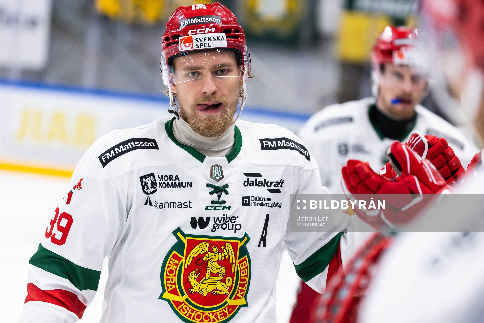 Moras Kristoffer Gunnarsson jublar eftr 0-1