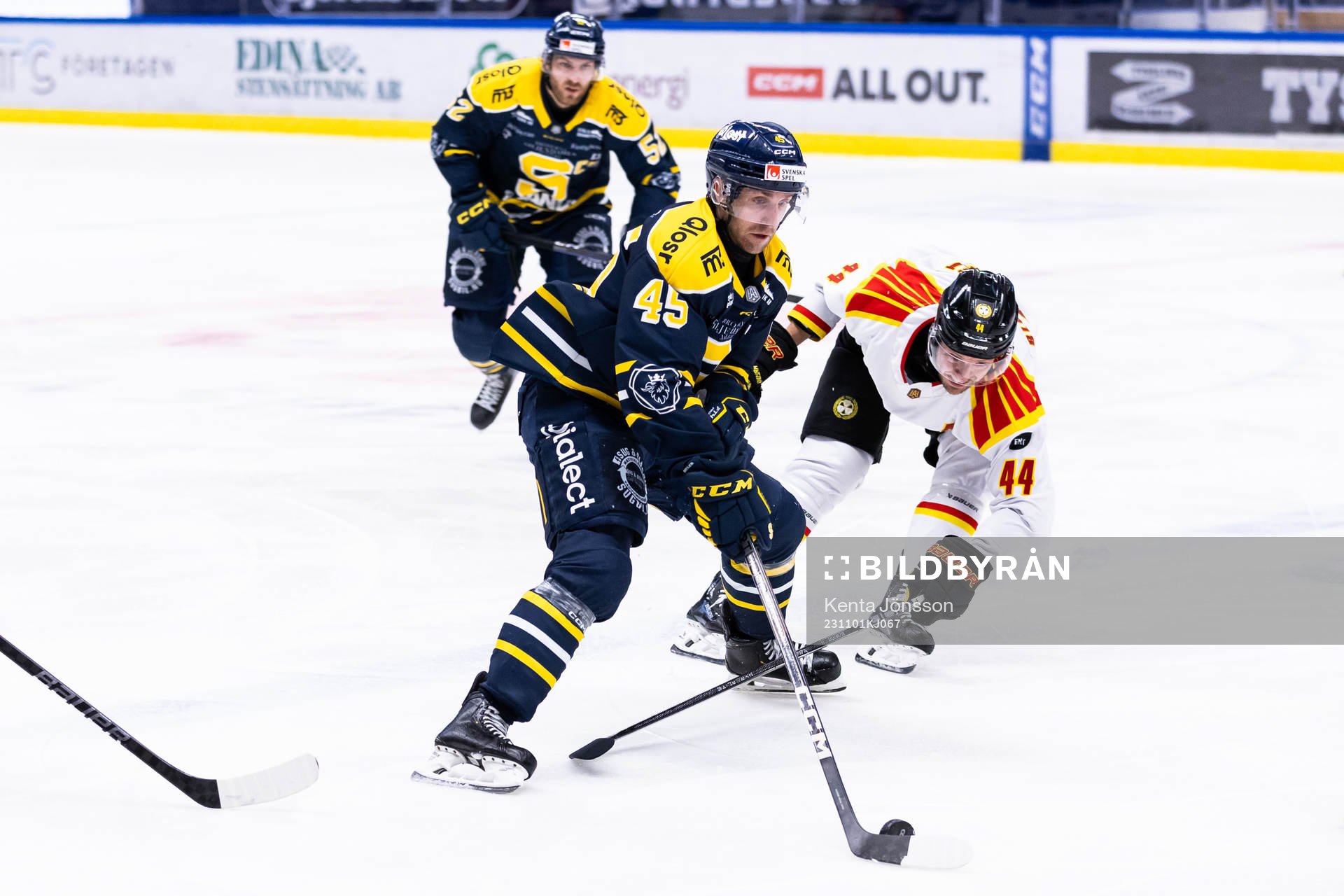 Södertäljes Sebastian Dyk och Brynäs Jacob Blomqvist