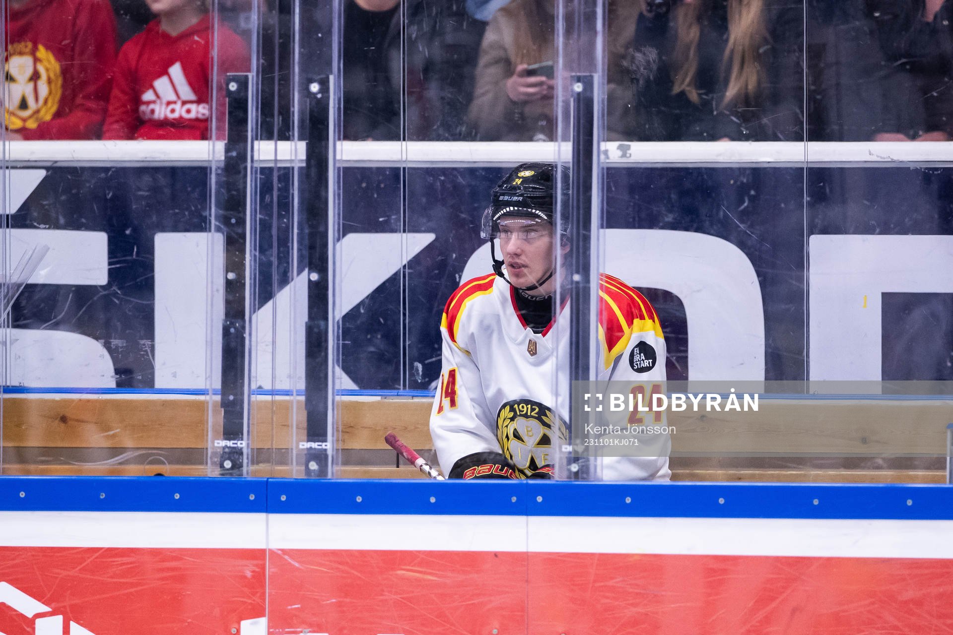 Brynäs Linus Lindblom i utvisningsbåset