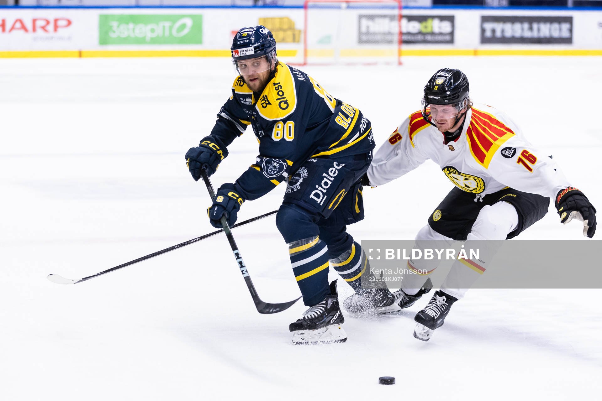 Södertäljes Ludwig Blomstrand och Brynäs Oskar Kvist