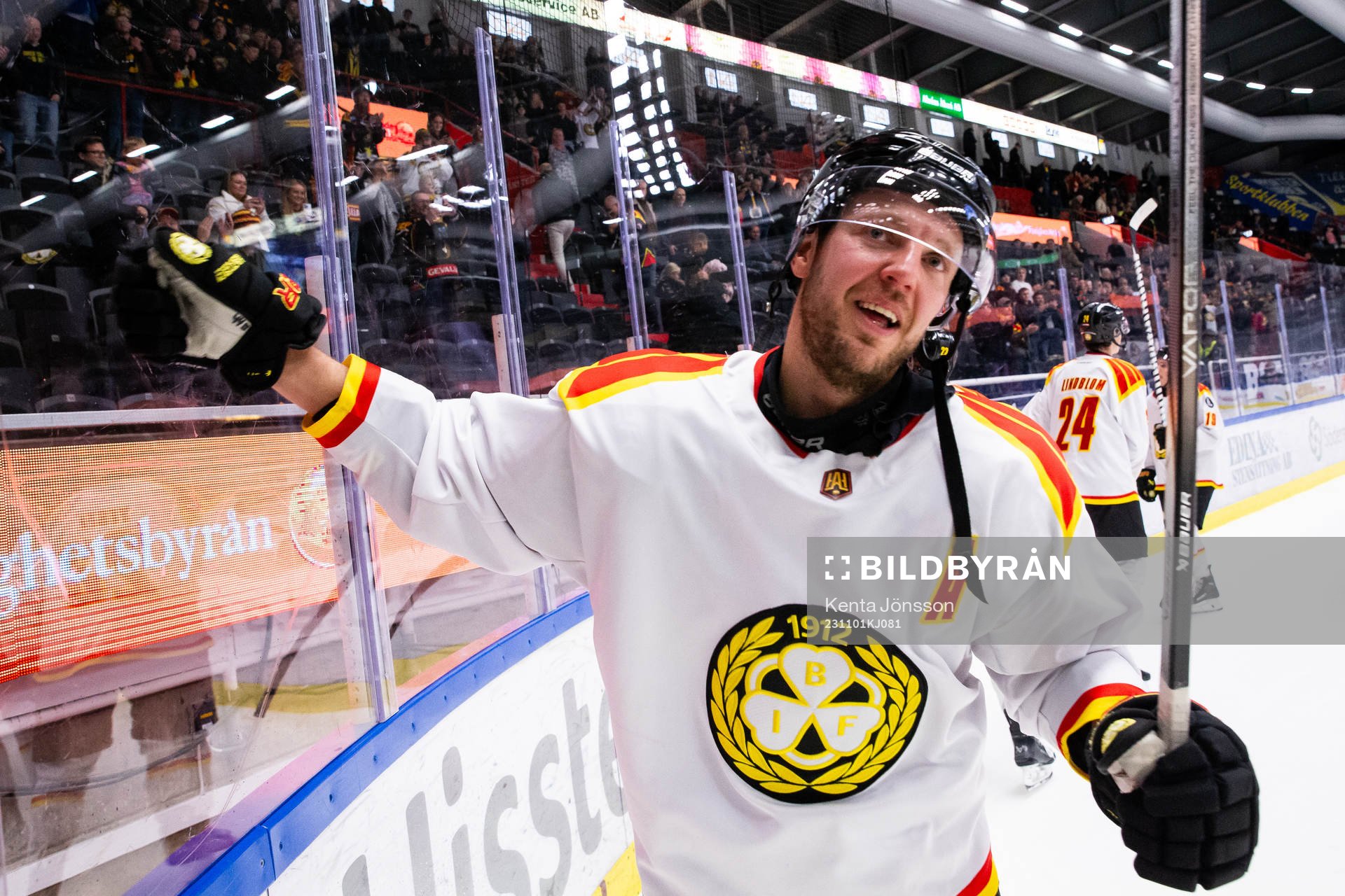 Brynäs Jacob Blomqvist jublar