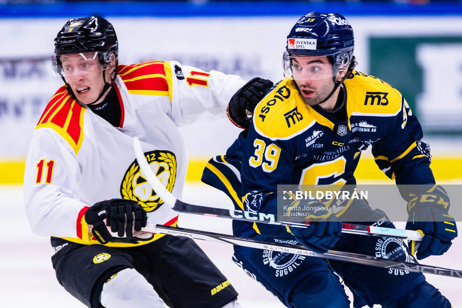 Brynäs Oliver Tärnström och Södertäljes Stelio Mattheos